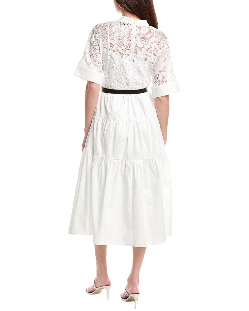 Gracia Button Front Buckle Belt Maxi Dress Women’s