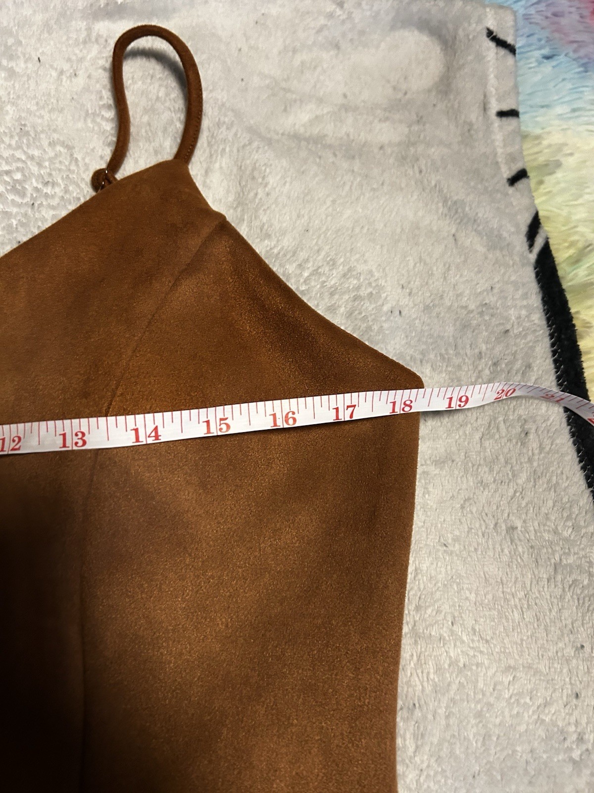 IRIS XL Brown Solid Suede V-Neck Zip Front Sheath Mini Dress Stretch