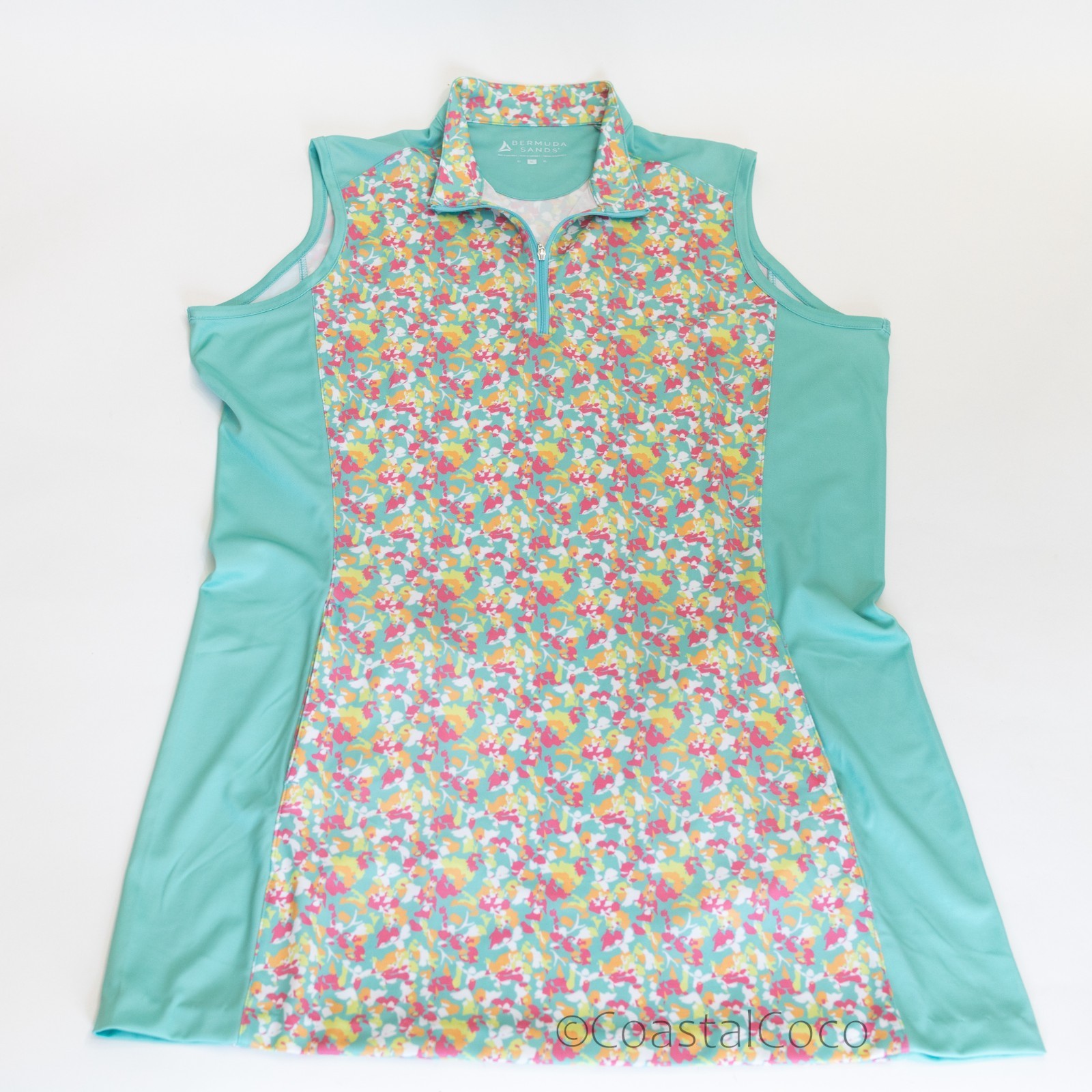 Bermuda Sands UPF 50+ Mini Dress XL Pickleball Golf Tennis Summer Outdoor Beach