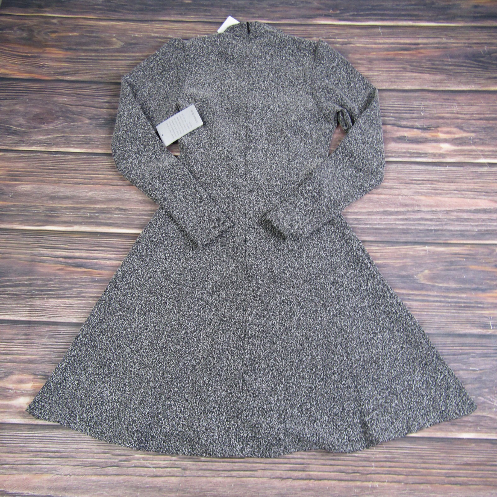 Velvet Torch NEW NWT XS Gray Long Sleeve A Line Dress Back Zip
