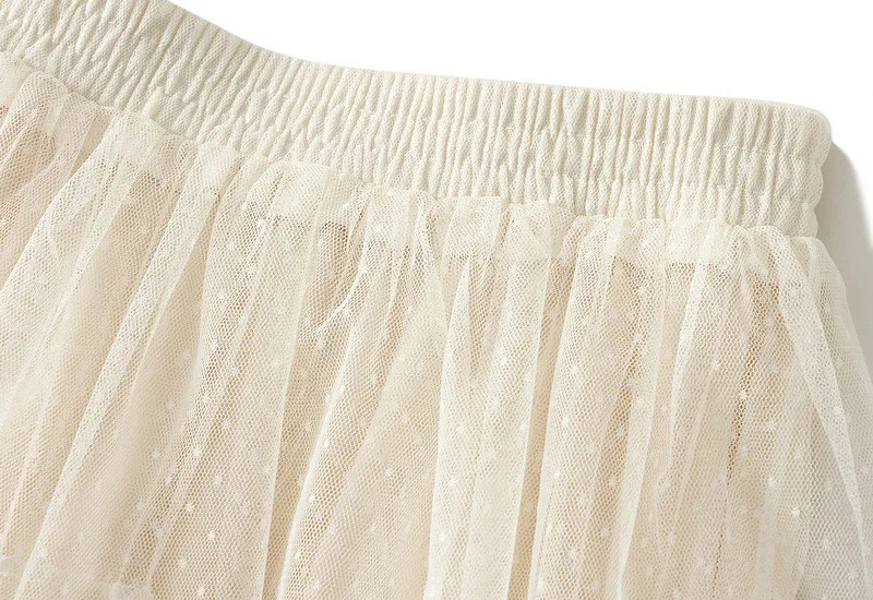 Women’s High Waisted Slimming Sand Cake Skirt, Half Skirt, High-End Feeling Gauz