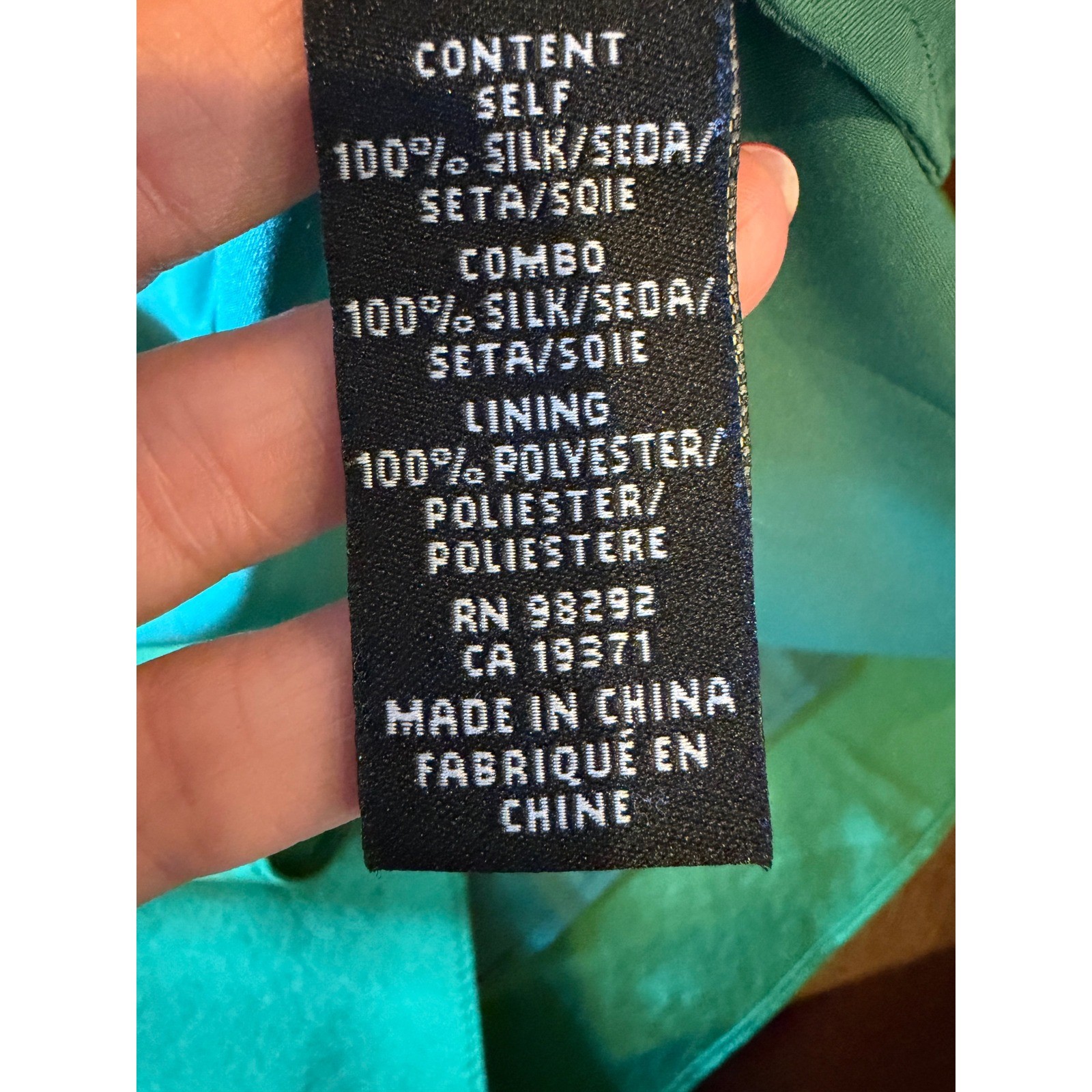 Tibi Silk Shift Dress Women 4 Green Ruffle Pintuck Puff Sleeve Luxury Silky