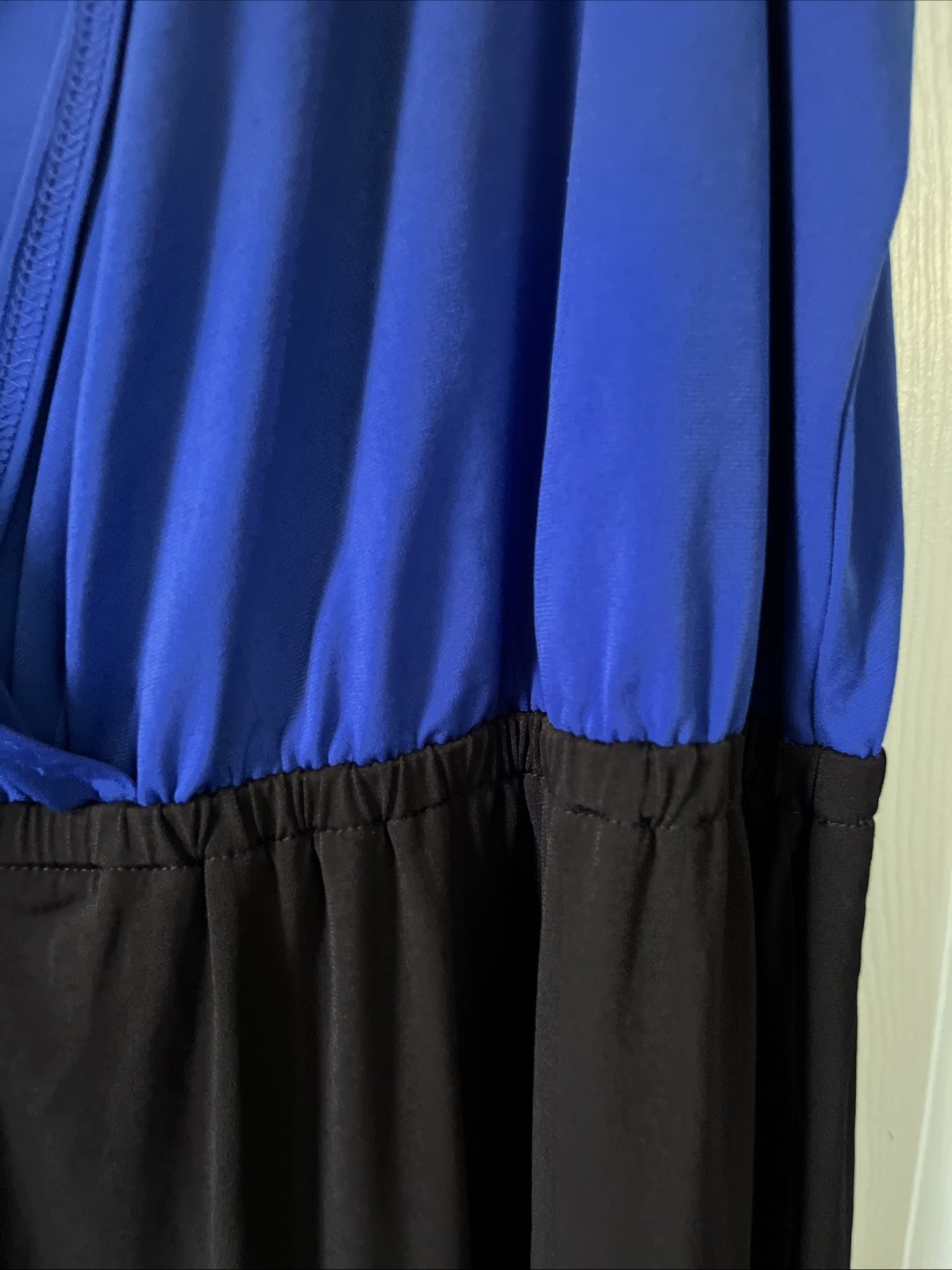Avenue Studio Women’s Career Sleeveless Dress Sz. 18-20 Blue/Black Knee Length