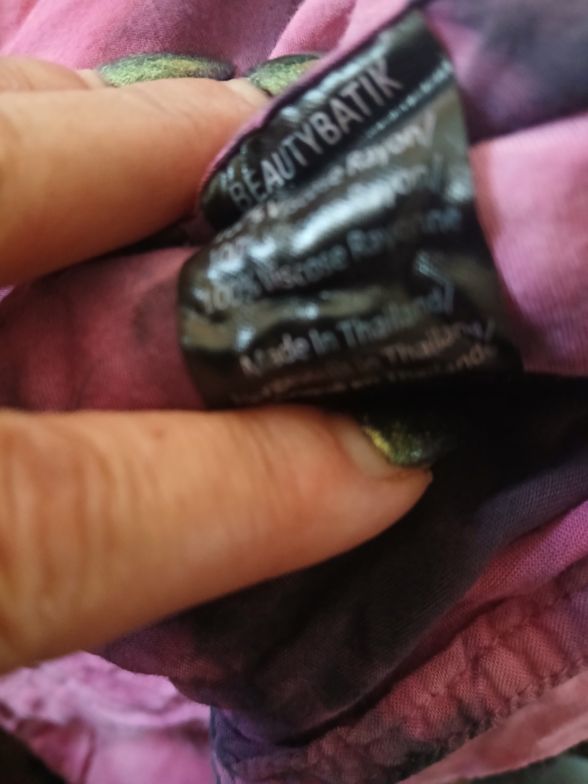NWOT/ BEAUTY BATIK tye dye caftan
