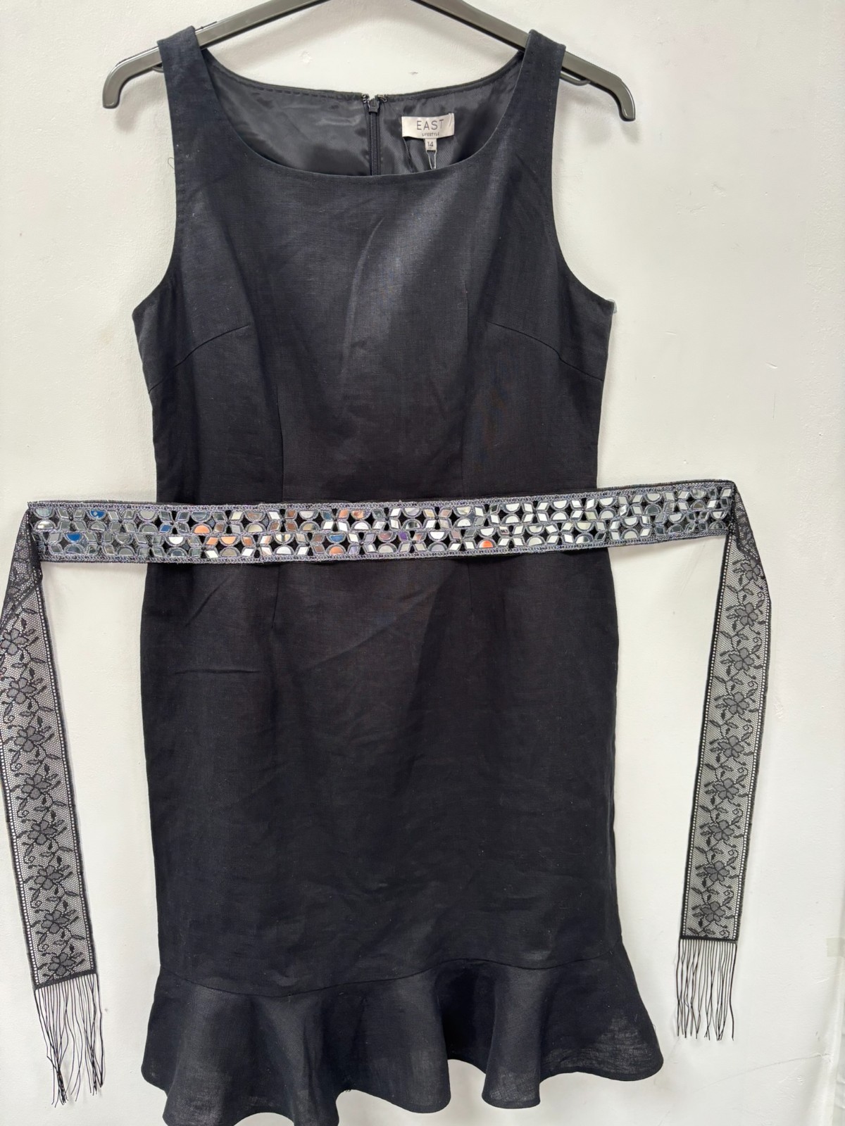 black mirror belt festival wedding party sari shisha belt size uk 8 10 12 14