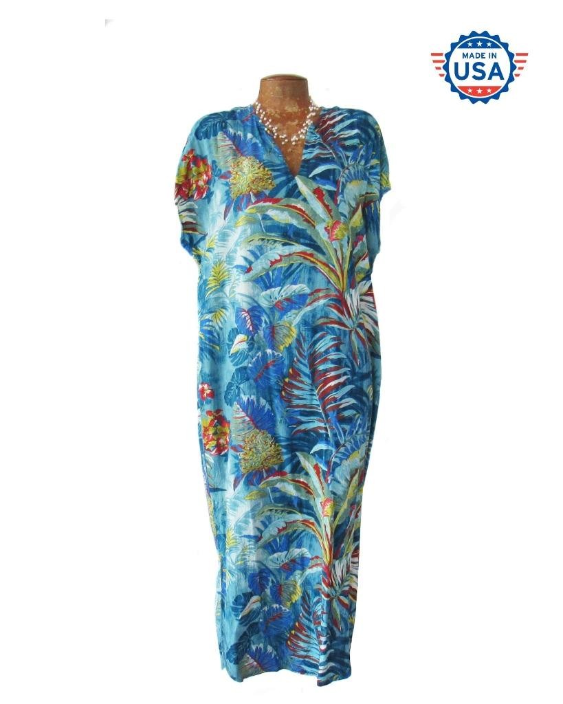 Gorgeous Flowy & Effortless Style “KAMUELA” Jams World Long Kaftan Dress XSMALL