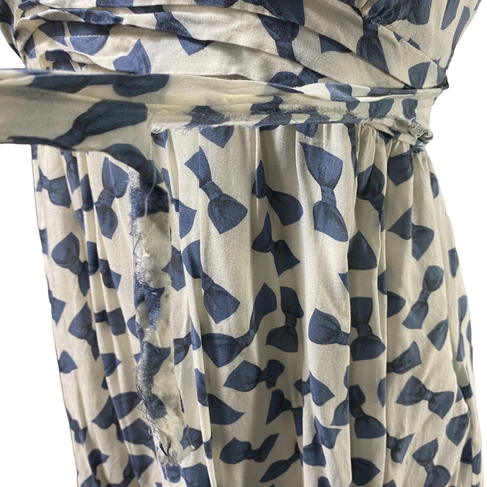 Forever 21 Tie-Back Bow Print Mini Dress
