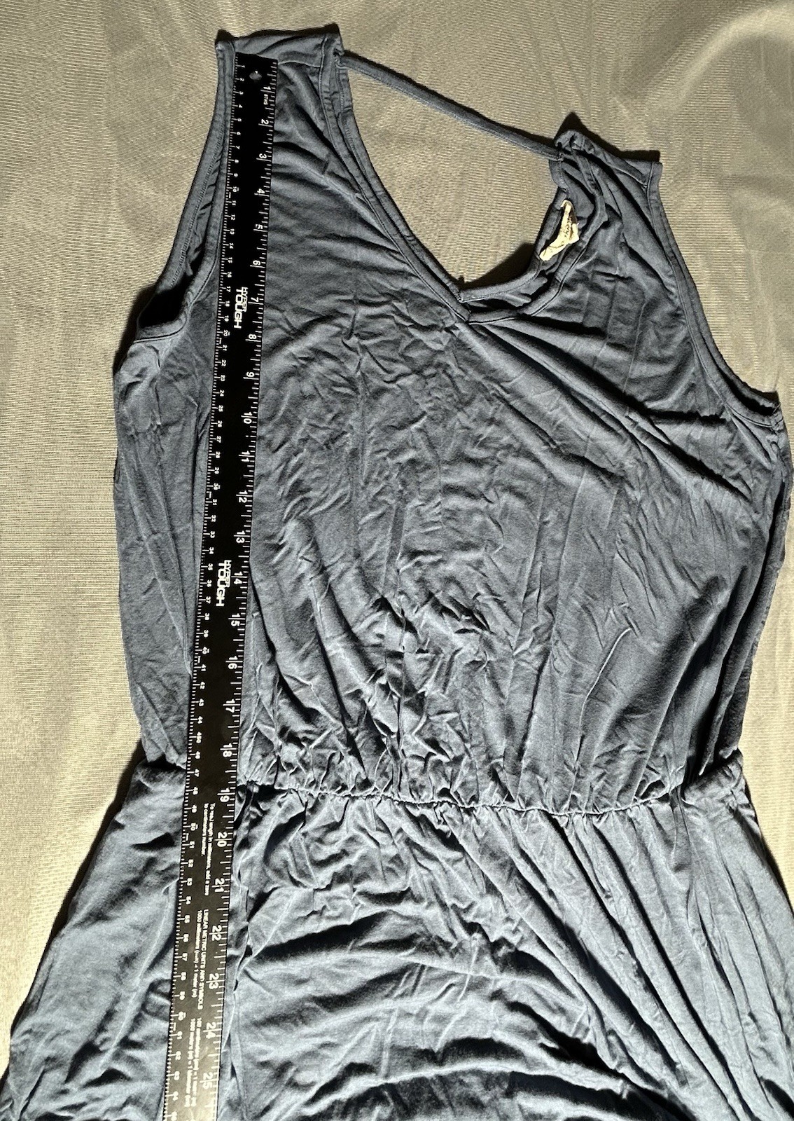 Maxi Dress with Pockets Indigo Thread Co. Sleeveless Solid Blue Size XL