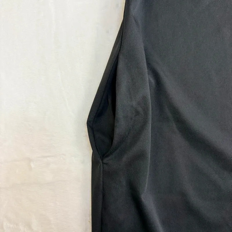 Chic Me Black Sleeveless Bodycon Dress Pearl Detail Neck Size L