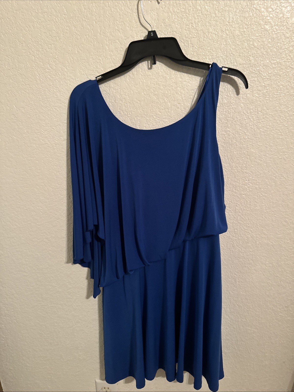 Jessica Simpson Women’s Blue Dress,Size 6,one Shoulder Strap,Zipper Closure Back