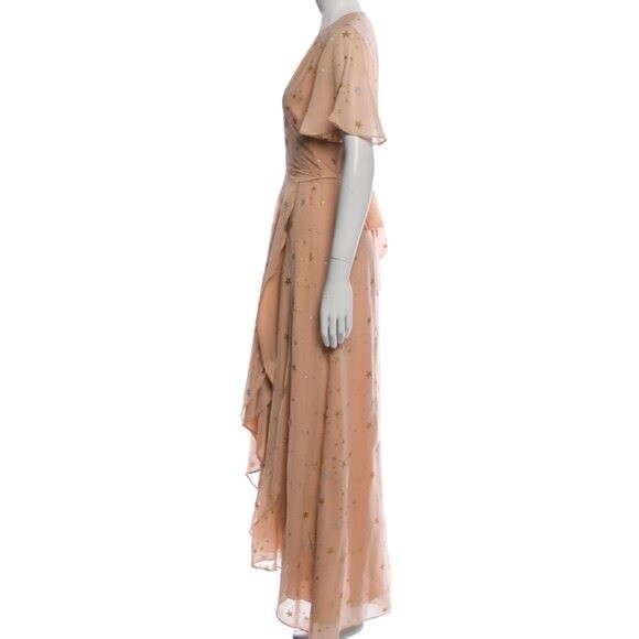 Privacy Please Krause Star Print Maxi Dress in Blush – Size XS