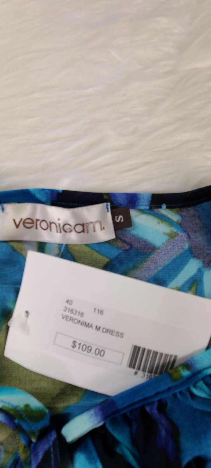 Beautiful Veronica M colored multi pattern Dress SZ S PLEASE SEE MEASUREMENTS