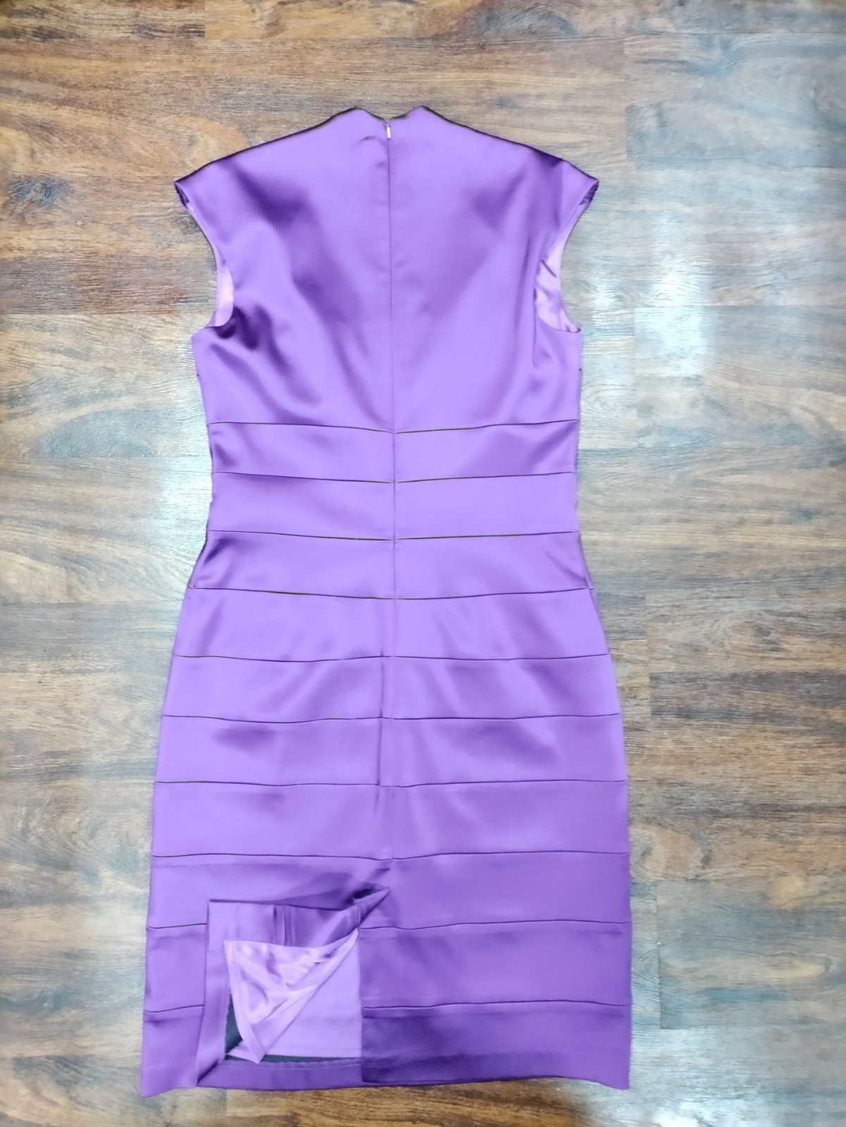 Jax Women’s Purple Sleeveless Polyester/Nylon Blend Sheath Dress Size 10