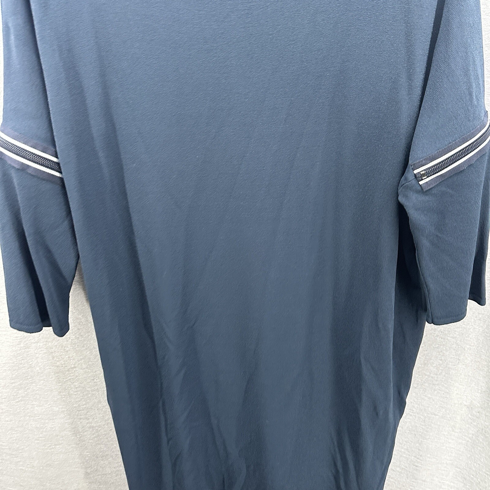 Annette Gortz Shift Dress Womens M Blue Office Minimalist Lagenlook Quiet Luxury