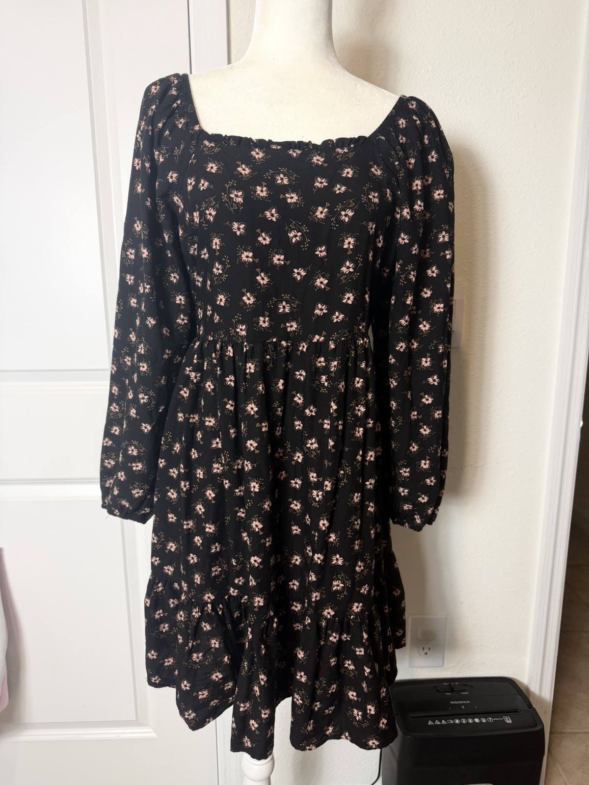 Celebrity Pink Dress Long Sleeve Size Large