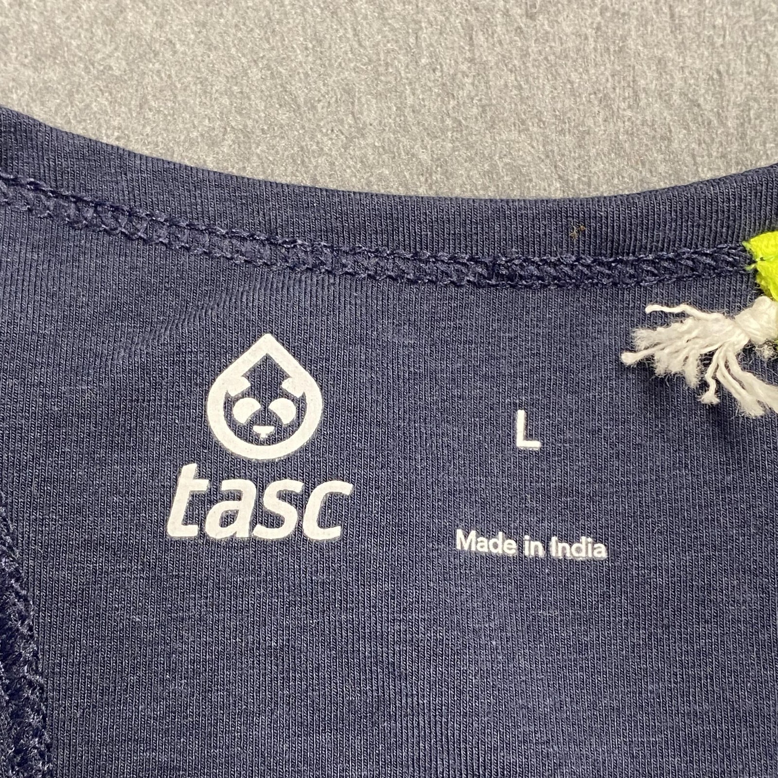 Tasc Performance Dress Womens Large Blue Rhythm Racerback Athleisure Tank Summer