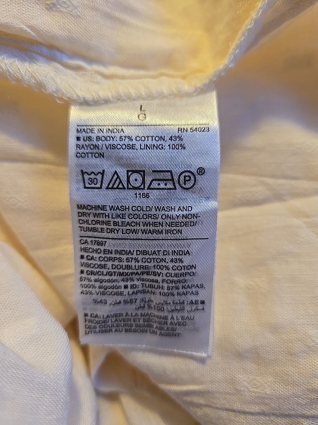 Old Navy Cream Cottagecore Clip Dot Layered Lined Prairie Dress Size Large