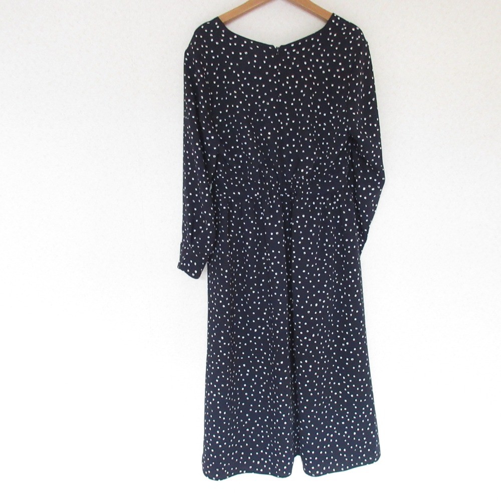 GREEN LABEL RELAXING United Arrows CS Cache-Coeur Dress in Navy Women USED