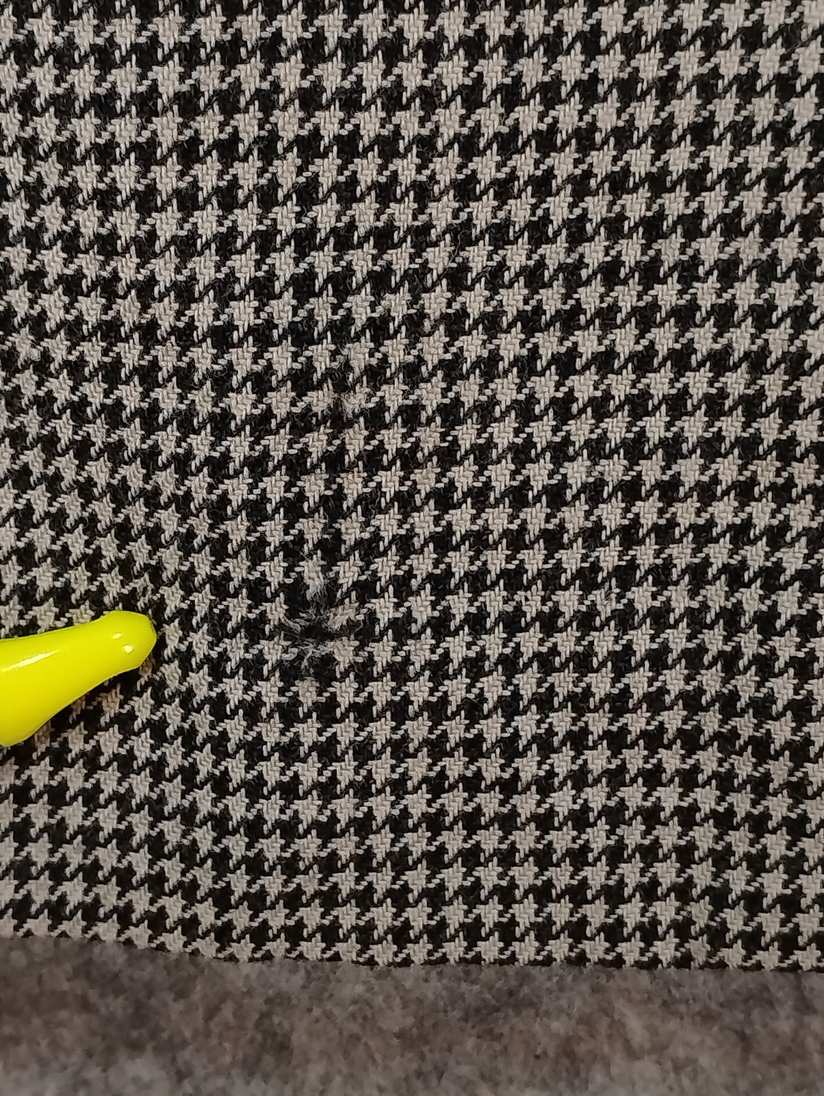 VTG Talbots Dress Sz 10 Houndstooth USA Wool Button Front Workwear Classic
