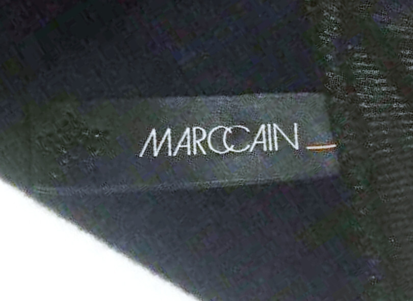 Dress Black Grey N2 Stripe Marc Cain Sports 36 Chains Wool Techno Wool Dress