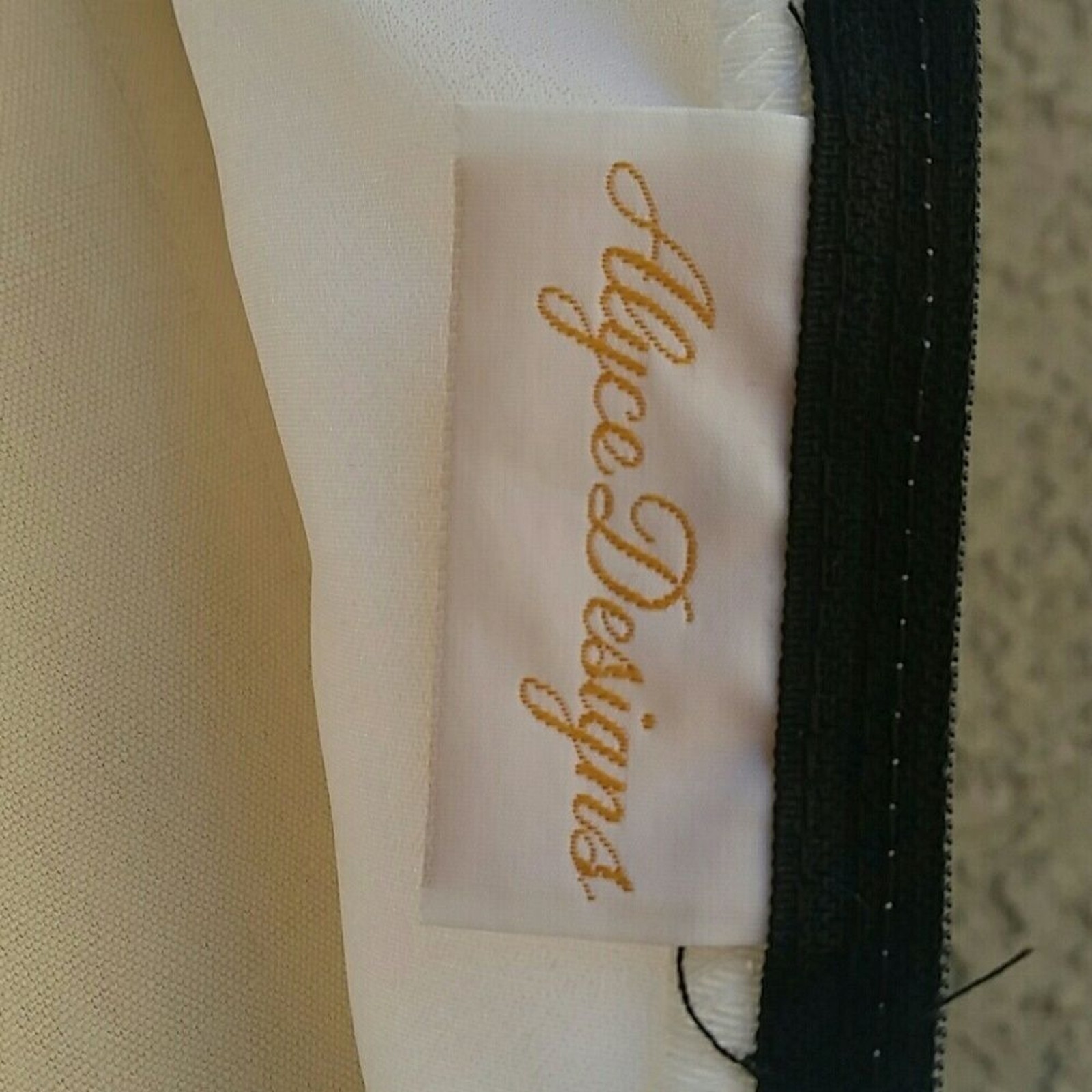 Vintage ‘Barbie Doll’ Black & White Gown Button & Bow Detail