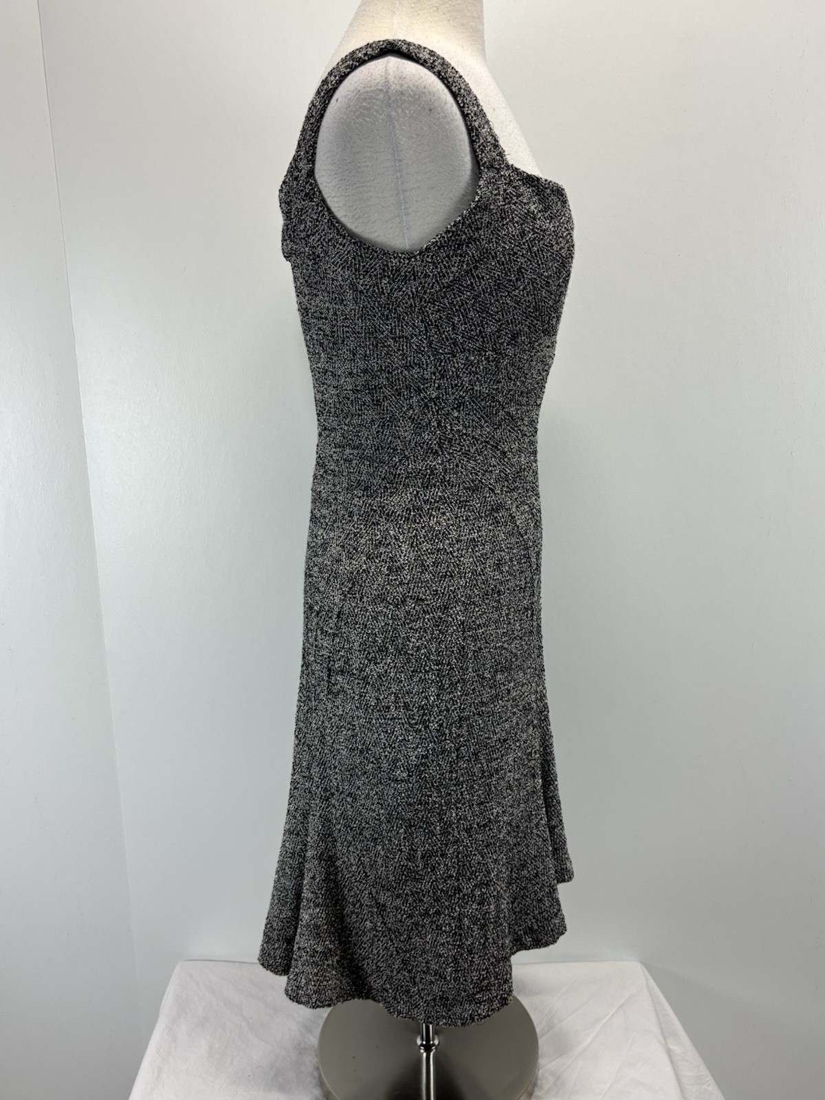 Diane Von Furstenberg 2 Pc Dress Set Women’s 6 Tweed Black White Career Classic