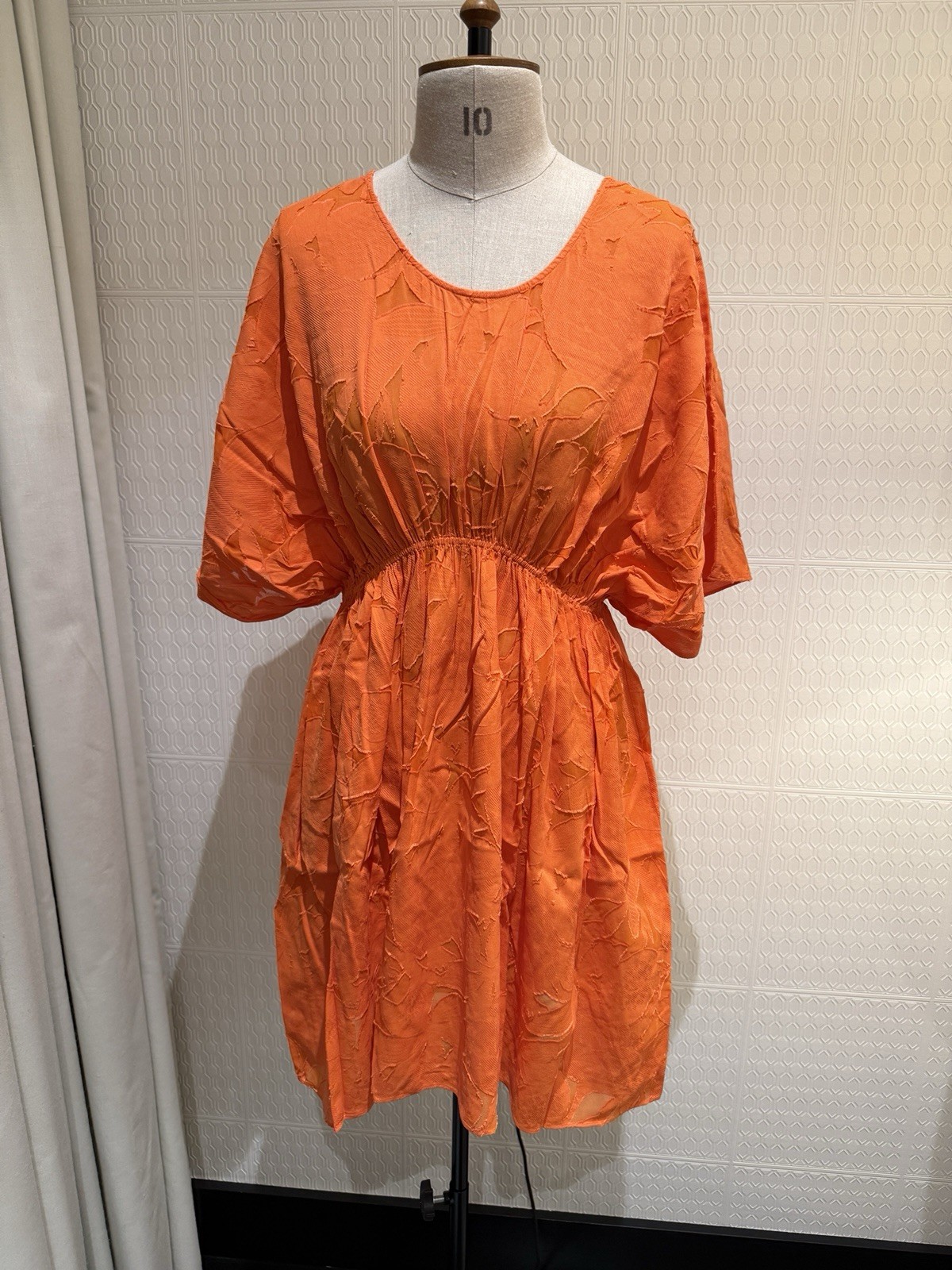 Eres Orange Beach Dress Size M Silk Cotton