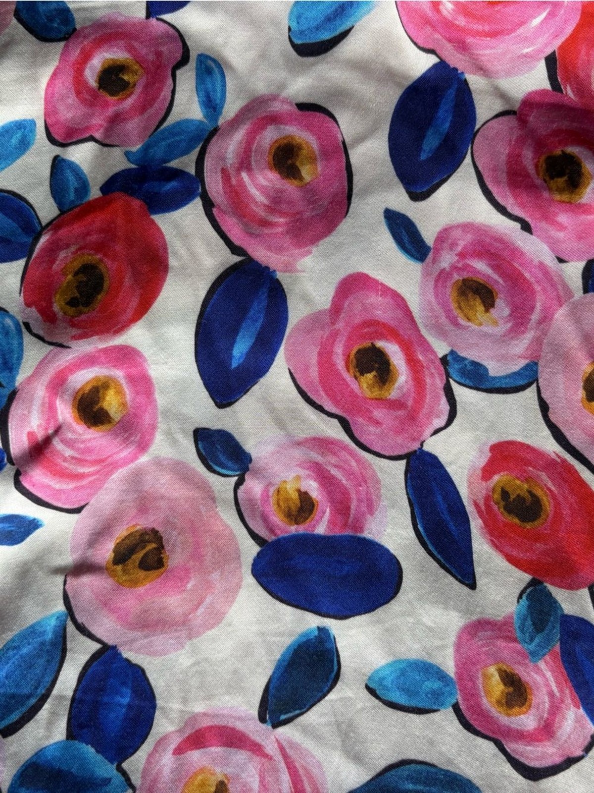 For Love & Lemons Floral Dress- Size 2X- Pink Blue & White- Plus Size Maxi Dress