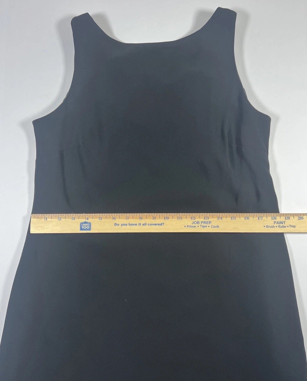 Evan Picone Women’s Knee Length Black Sheath Dress With Draped Back Size 16