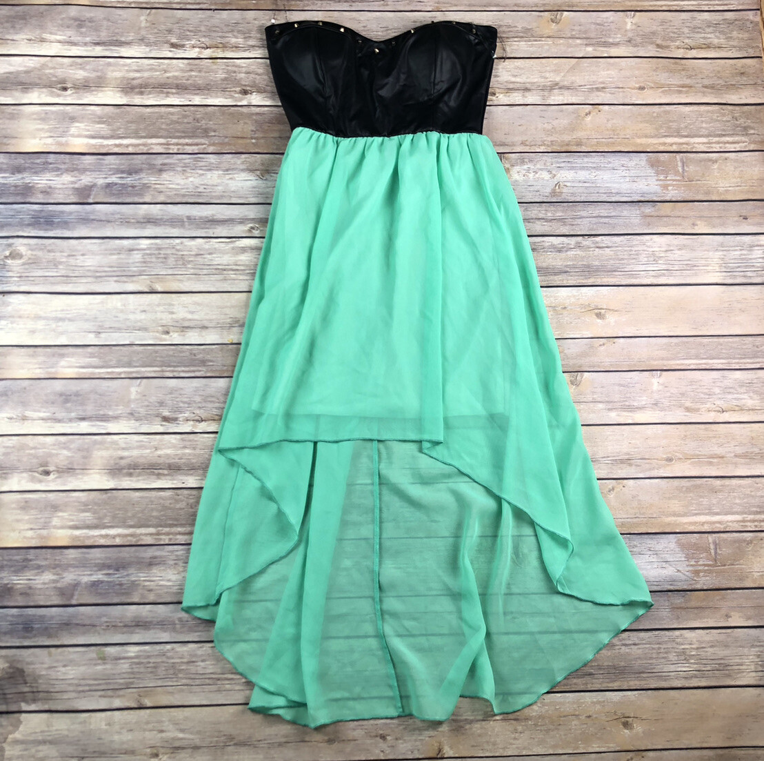 Love Culture Womens Strapless Dress Boho Chic Bohemian Stretch Size Medium