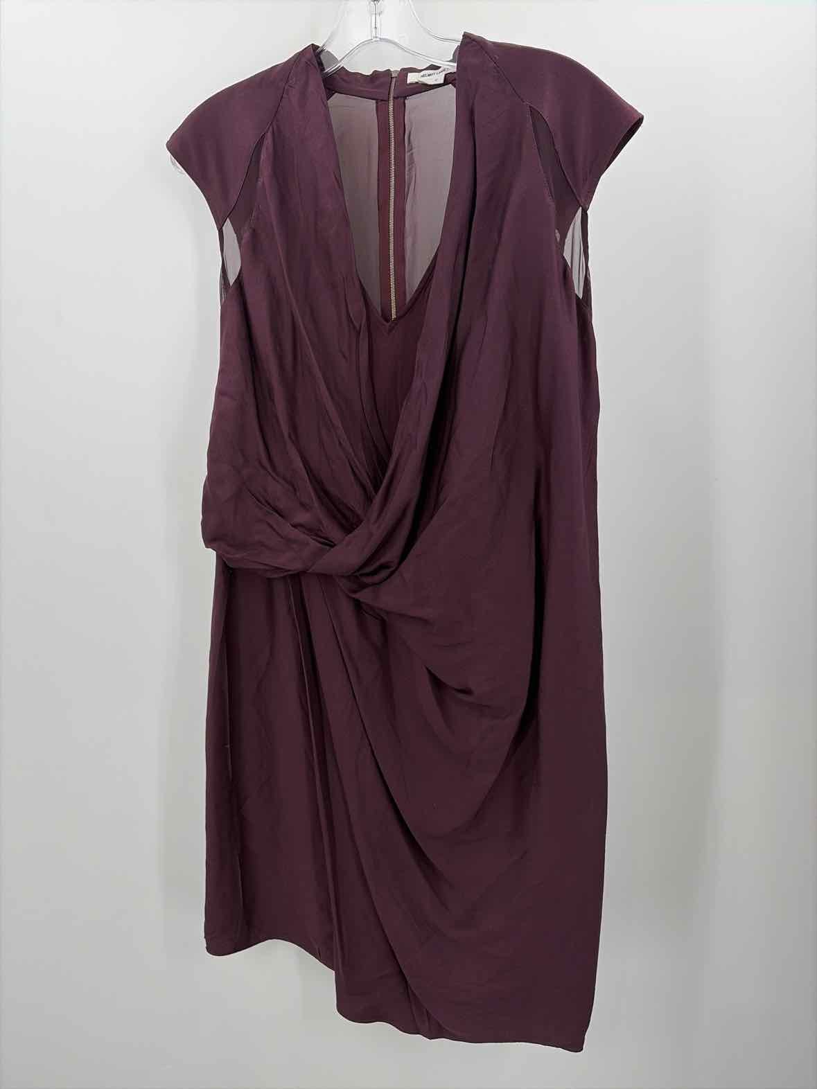 Pre-Owned Helmut Lang Purple Size 6 Short Short Sleeve Dress