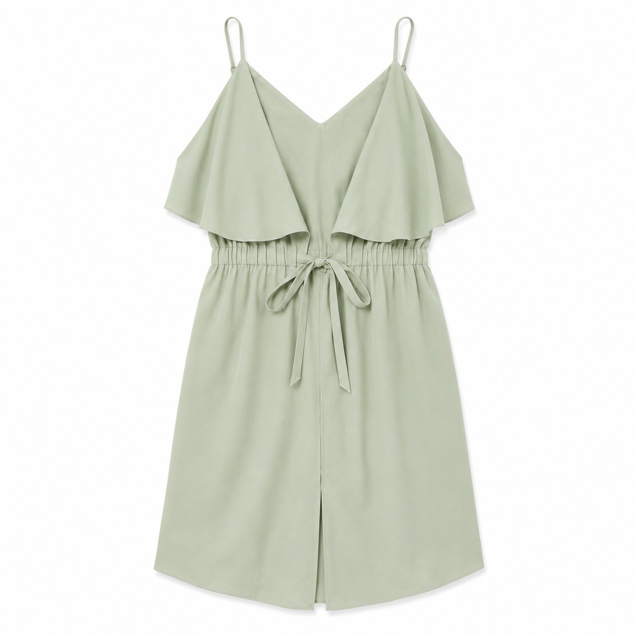 TEREA Women’s Elise Double Layer Mini Dress Light Green Plus Size 5X NWT