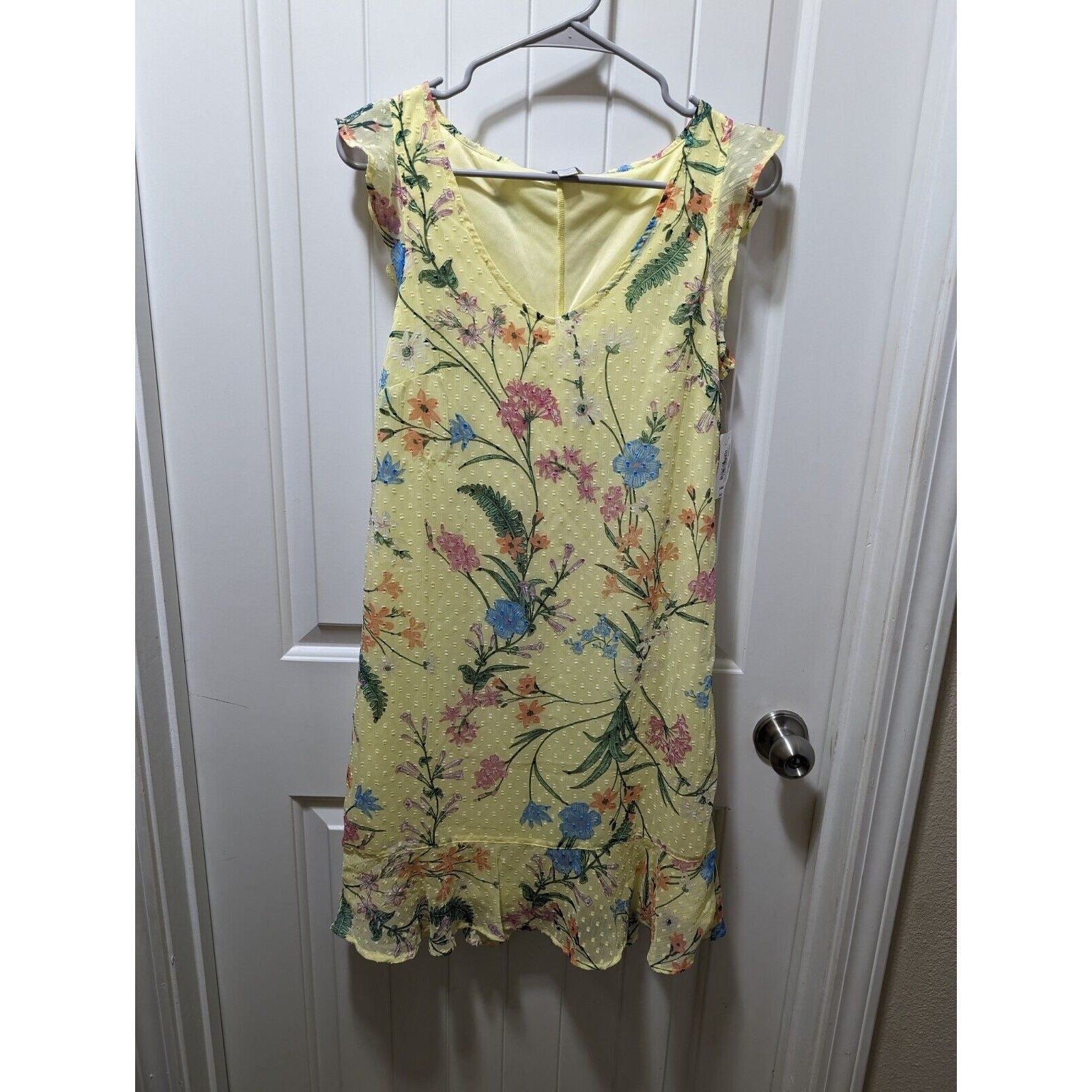 NEW Belle Sky Yellow Spring Floral Dress Size XS – Orig $44.00