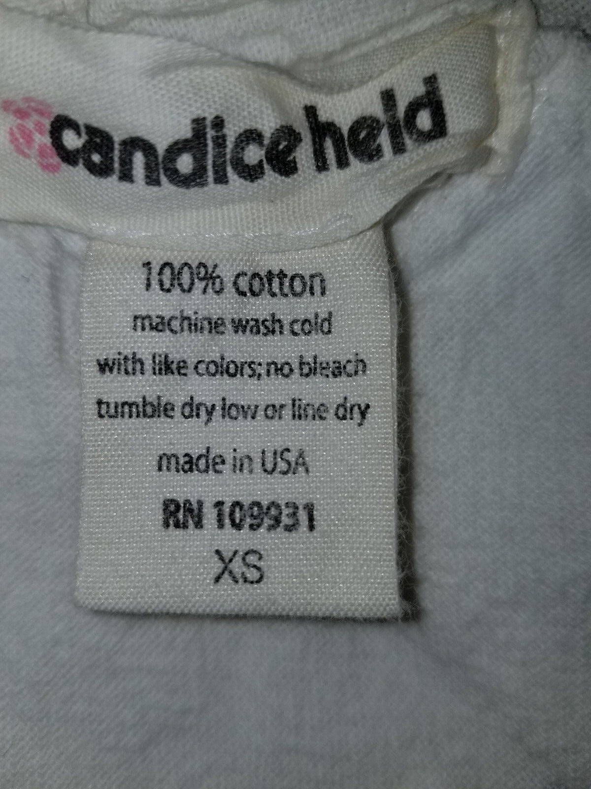Candice Held Unique White Flour Sack Mimi & Lola Dress, XS