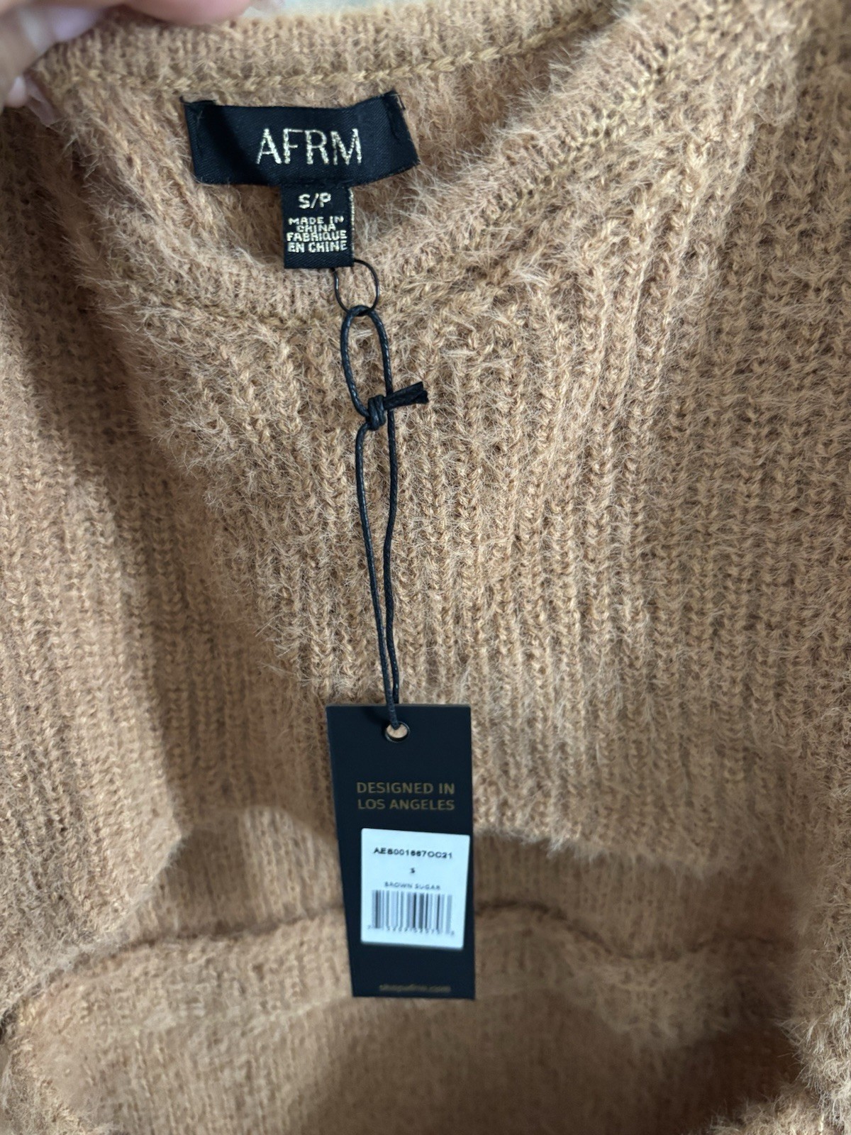 NWT AFRM Revolve Muni Dress Size Small in Brown