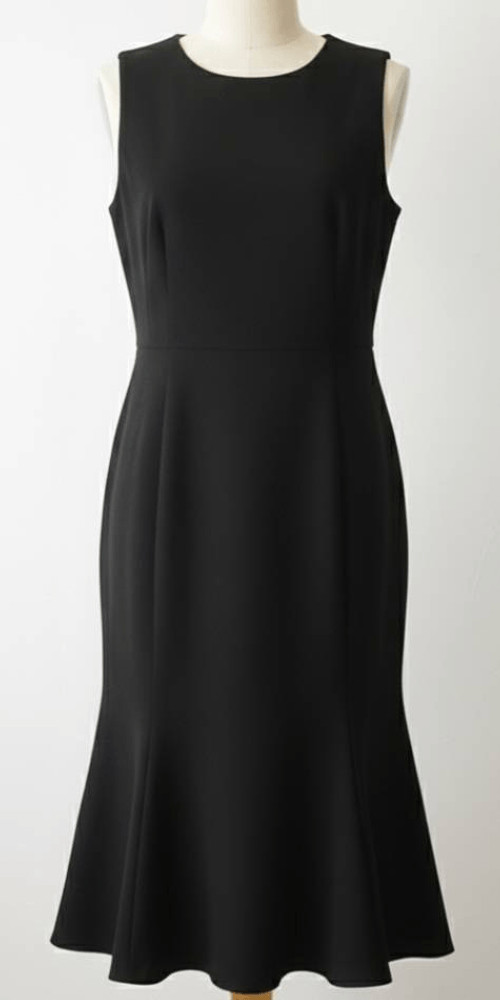 Dolce & Gabbana womens eu 42 us size 6 mermaid hem black special occasion dress