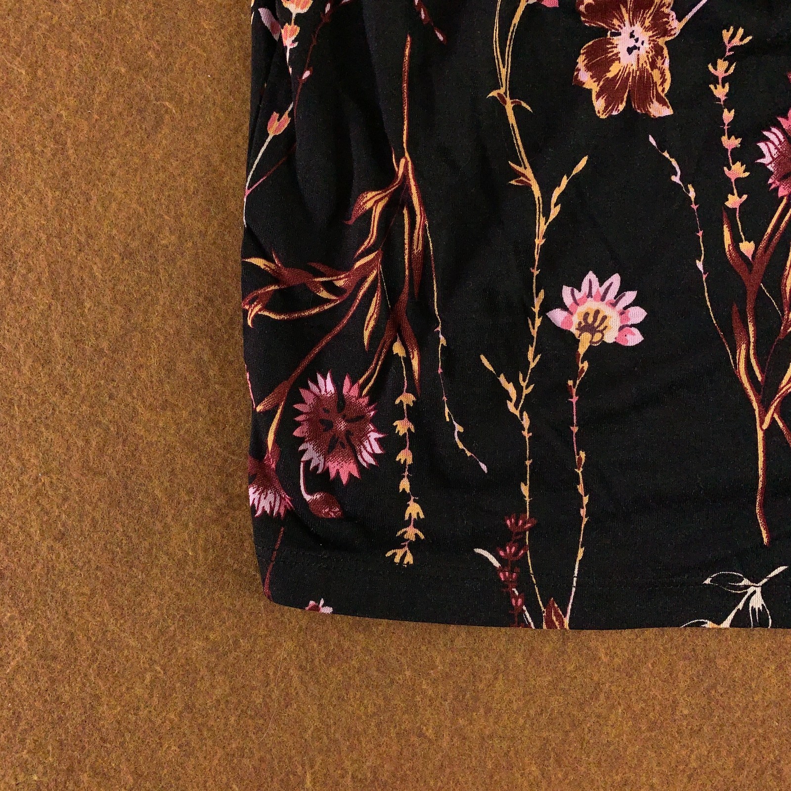 Lascana Womens Size 34 (US 2) Black Floral Print 2-in-1 Sleeveless Sundress NWT