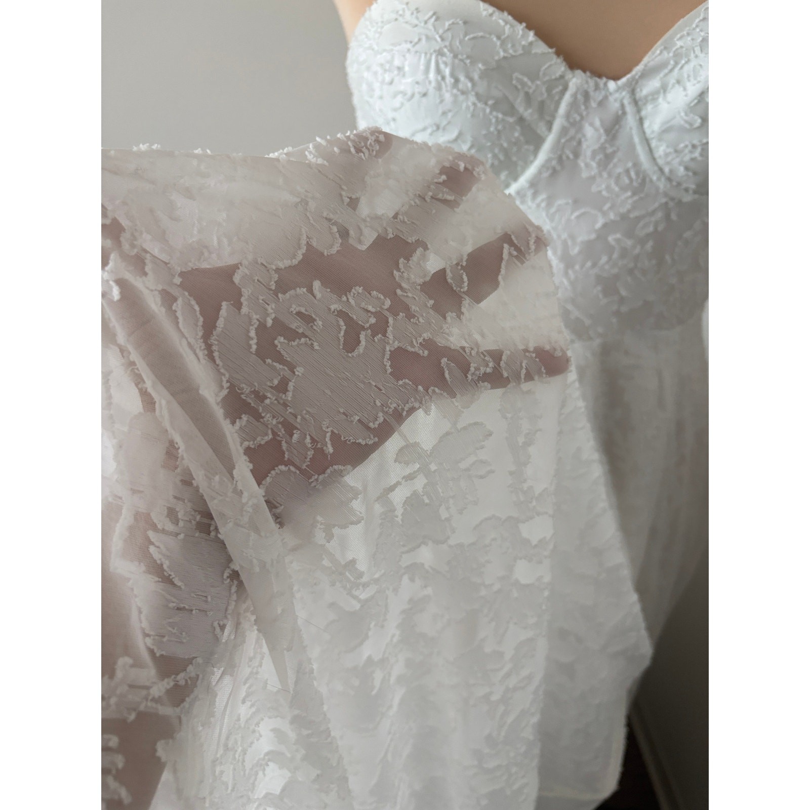 Bustier Corset Style Fit & Flare Sz M Coquette Bride Elopement Boho Fairytale