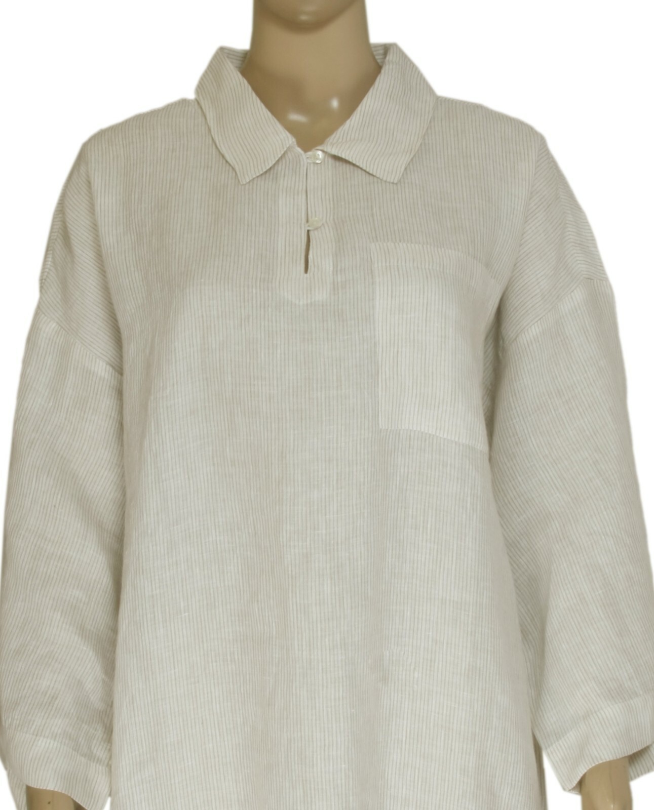 Skall Studio Farrah Oversized Tunic Desert Sand Stripe Printed Dress New S 36