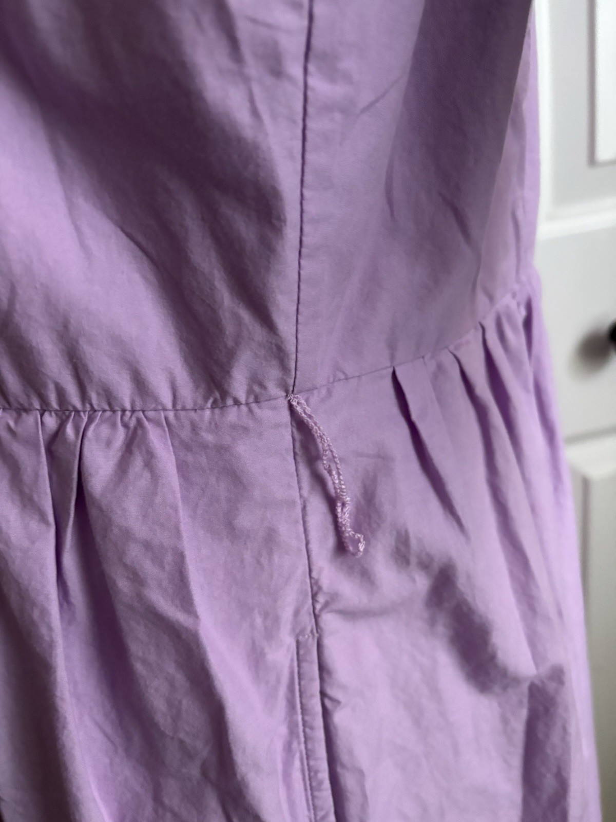 Talbots Petite Size L Shirtdress, 100% Cotton, Lined, Pockets, Eyelet, VGC