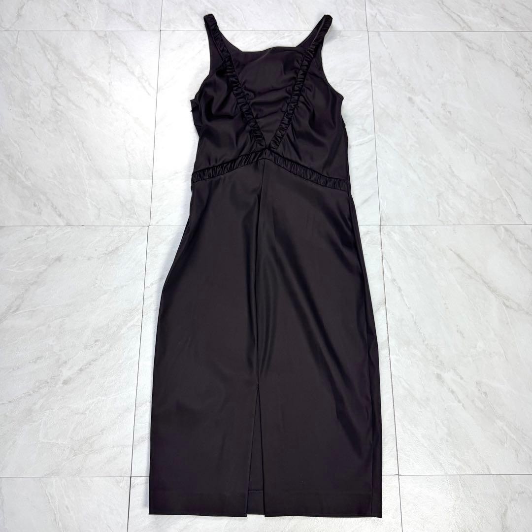 Gucci Tom Ford 2004 Runway Archive Keyhole Cutout Dark Brown Stretch Dress 38