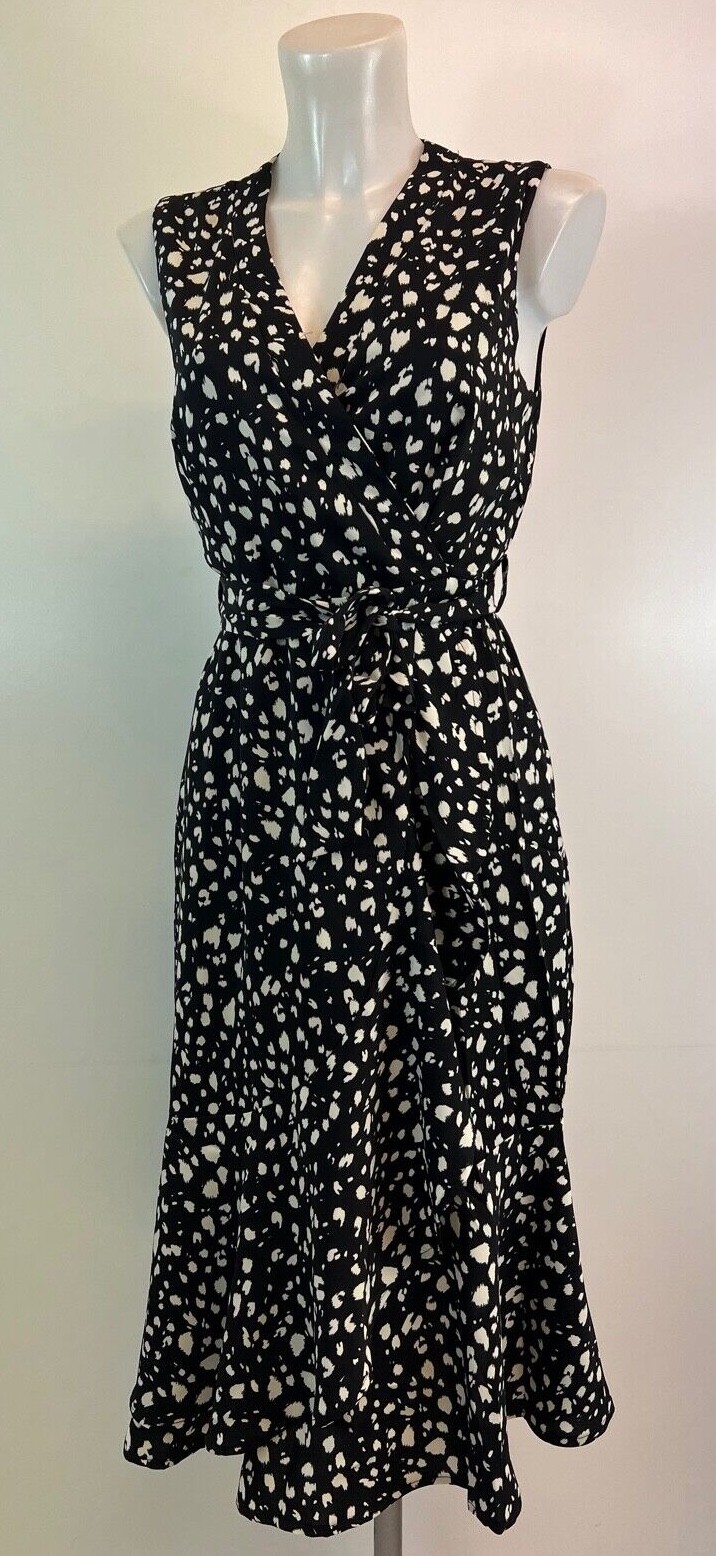 Ladies New Angeleye Flippy Hem Midi Dress With Belt Size 8 10 12 14 16