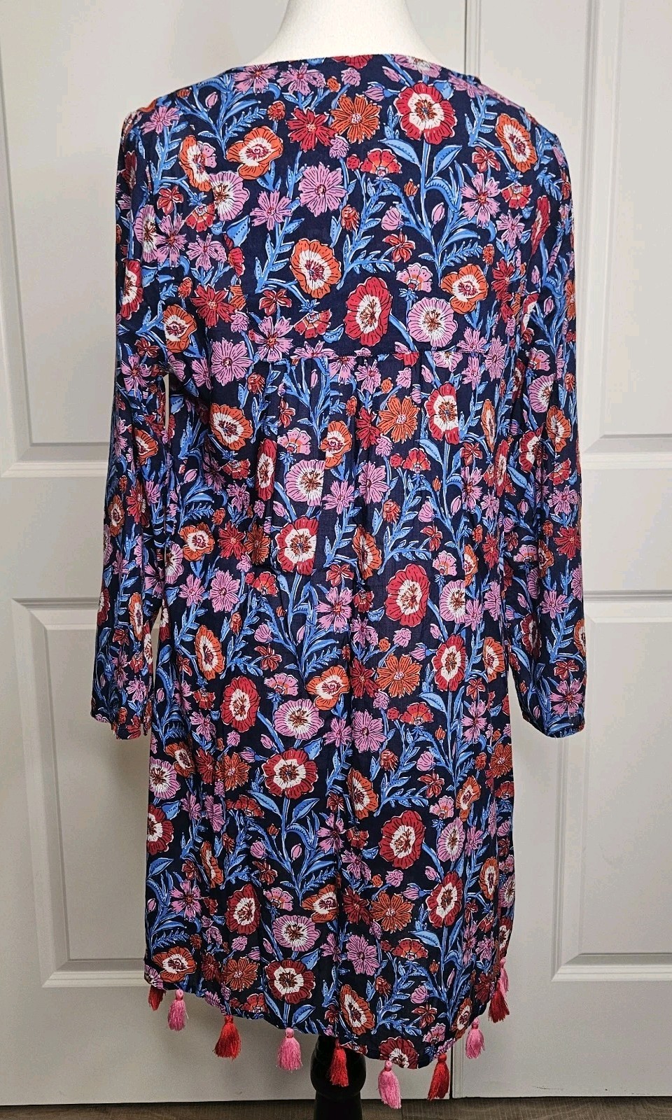 Vineyard Vines Tilsbury Tassel Bottom Dress Size XS Tunic Floral Summer Breezy