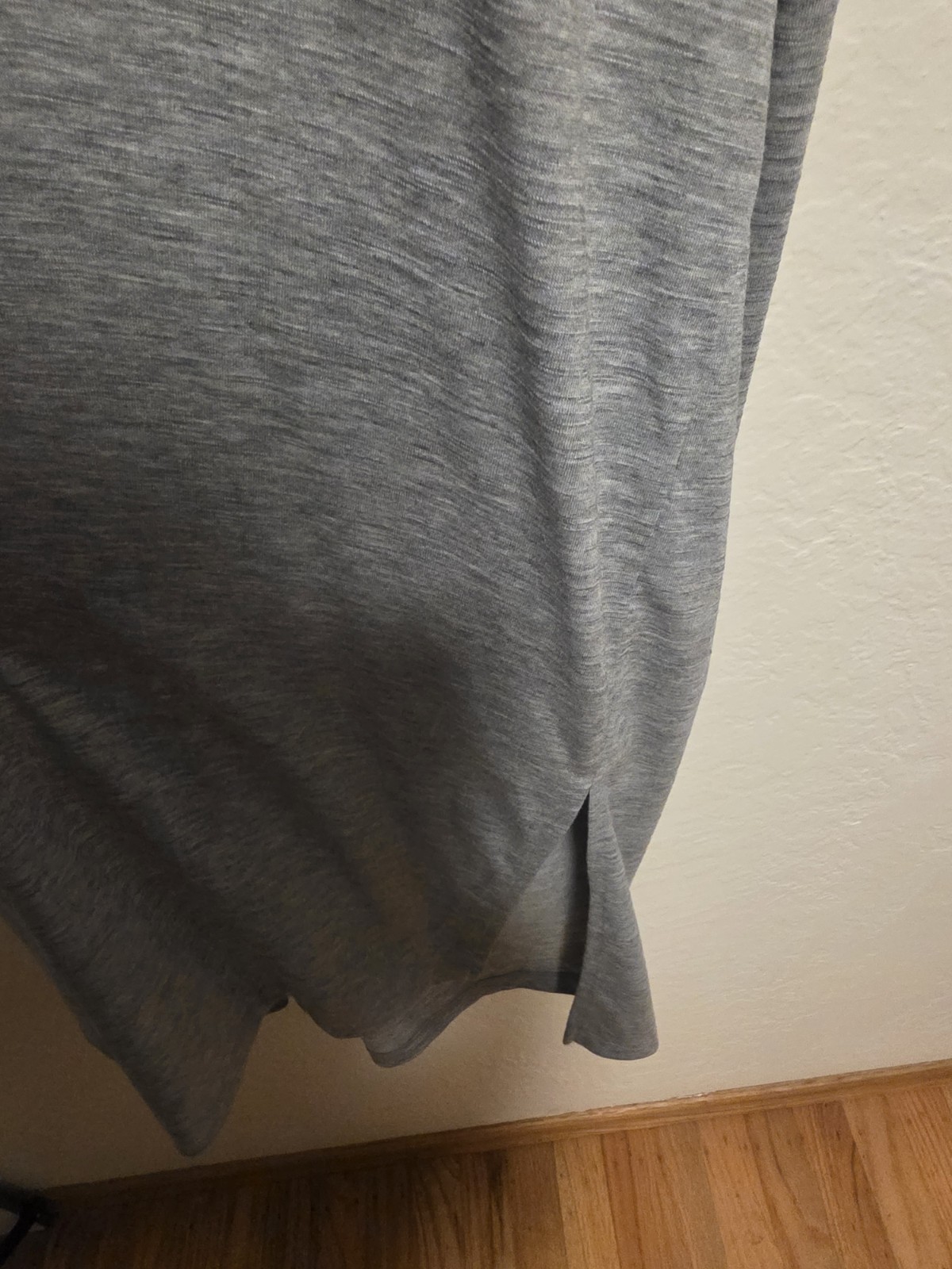 Old Navy Gray Cozy Waist-Defined Midi Dress Sz XXL Slit Sides Spaghetti Straps