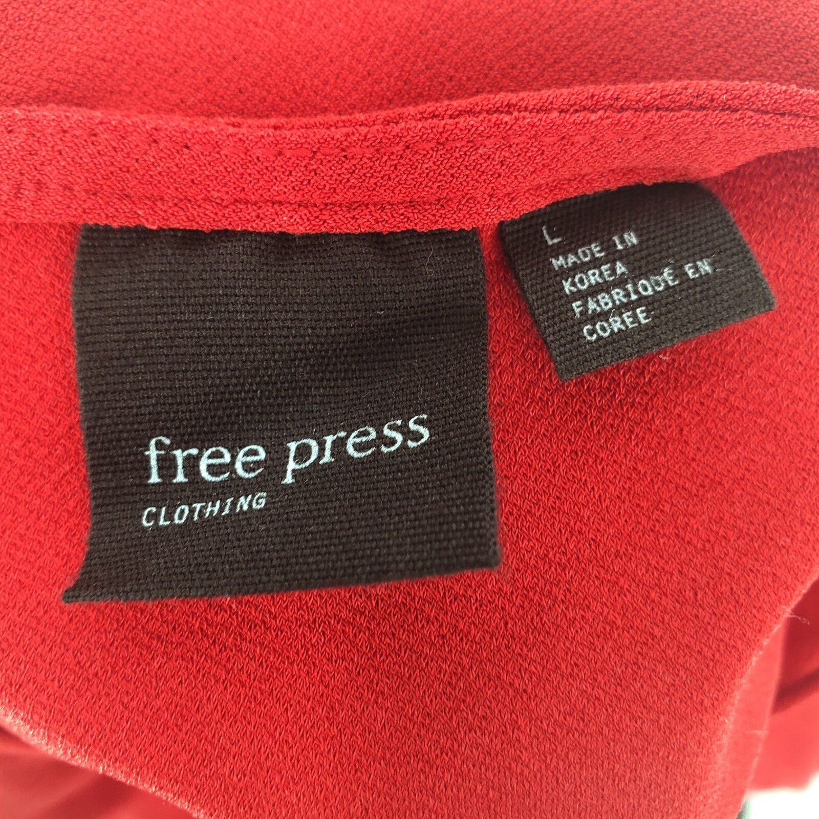 Free Press Side Ruched Mini Dress Sleeveless Red Size Large NWT
