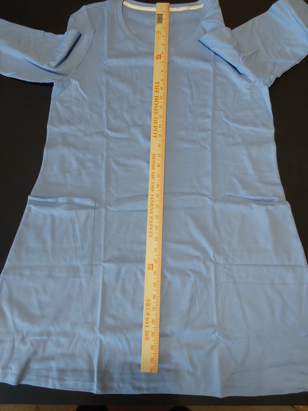 ISAAC MIZRAHI LIVE ESSENTIALS X/L BLUE BELL DRESS W/POCKETS NEW-OTHER