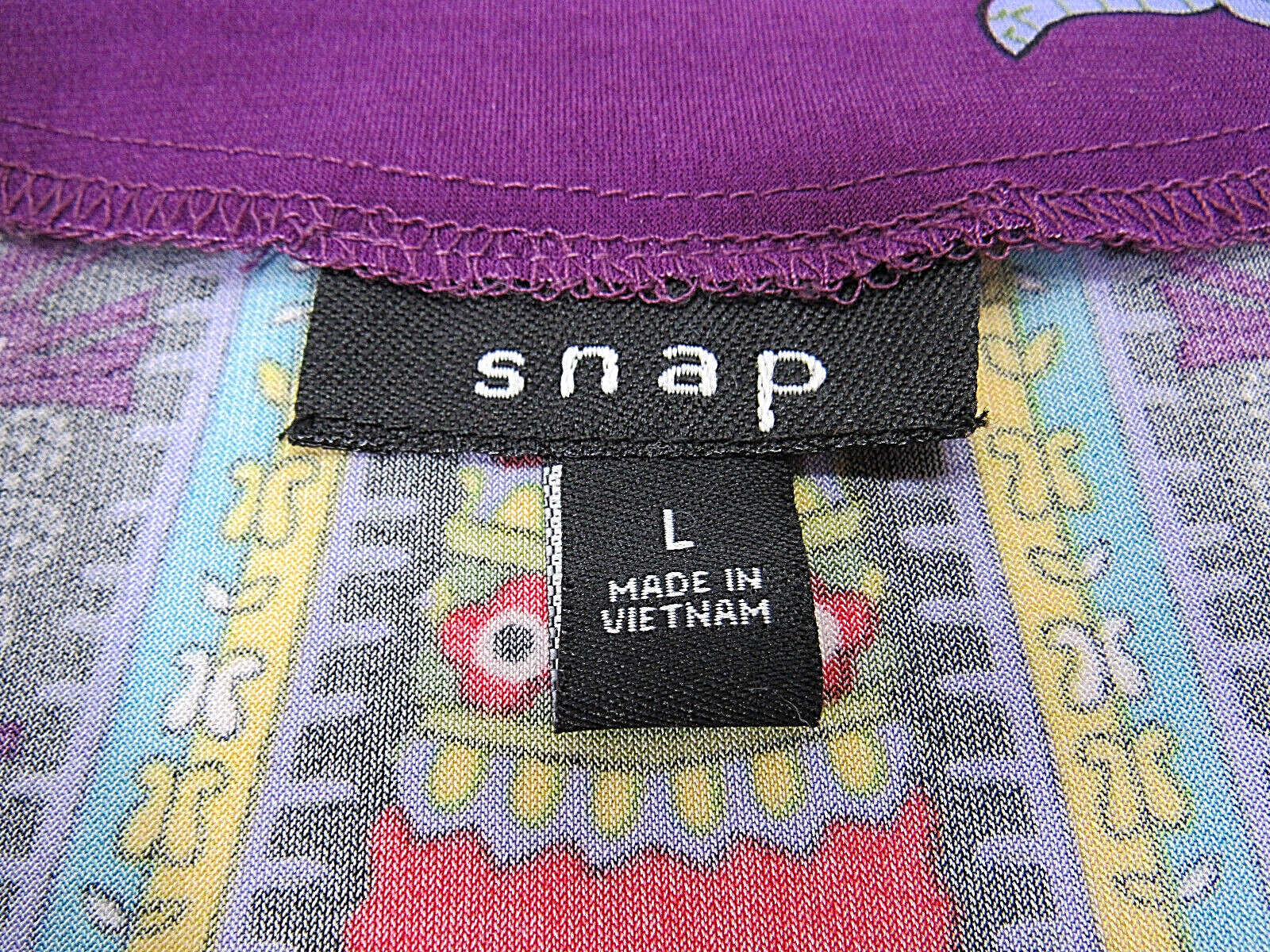 Snap Brand L [ 34in Bust 32W 40in Hips 34L ] Short Dress Multicolored.