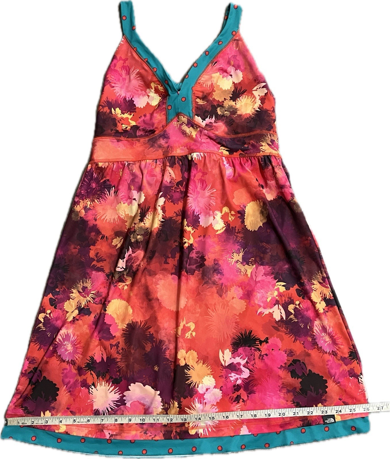 Floral Halter Sundress Fit & Flare Size L The North Face Spring Summer Tropical