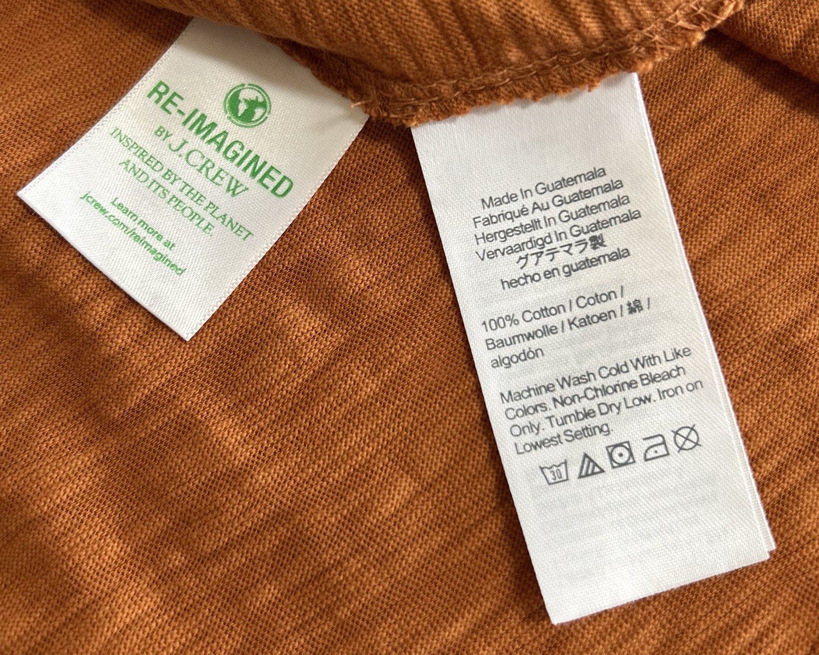 NWOT J Crew Womens L Orange-Rust Flutter Sleeve Midi Dress Boho Peasant Cotton