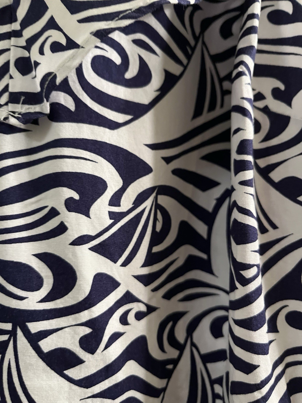 Vineyard Vines for Target Rough Seas Blue and White Midi Dress Size L